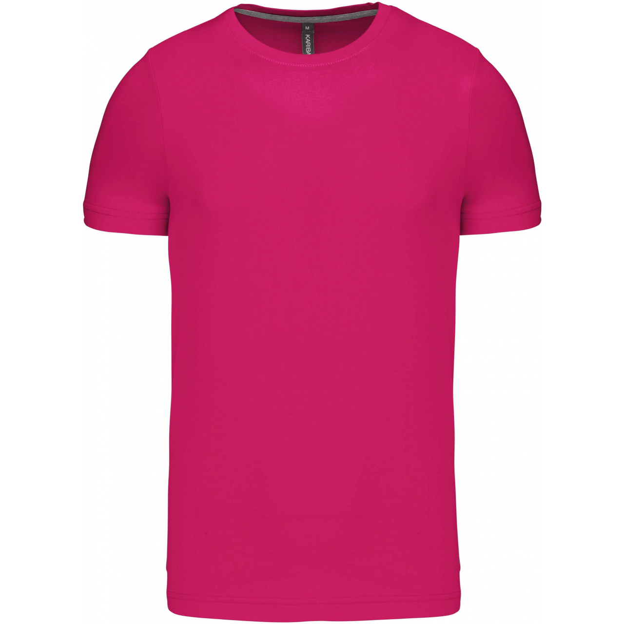 Pánské tričko Kariban krátký rukáv - růžové, XL