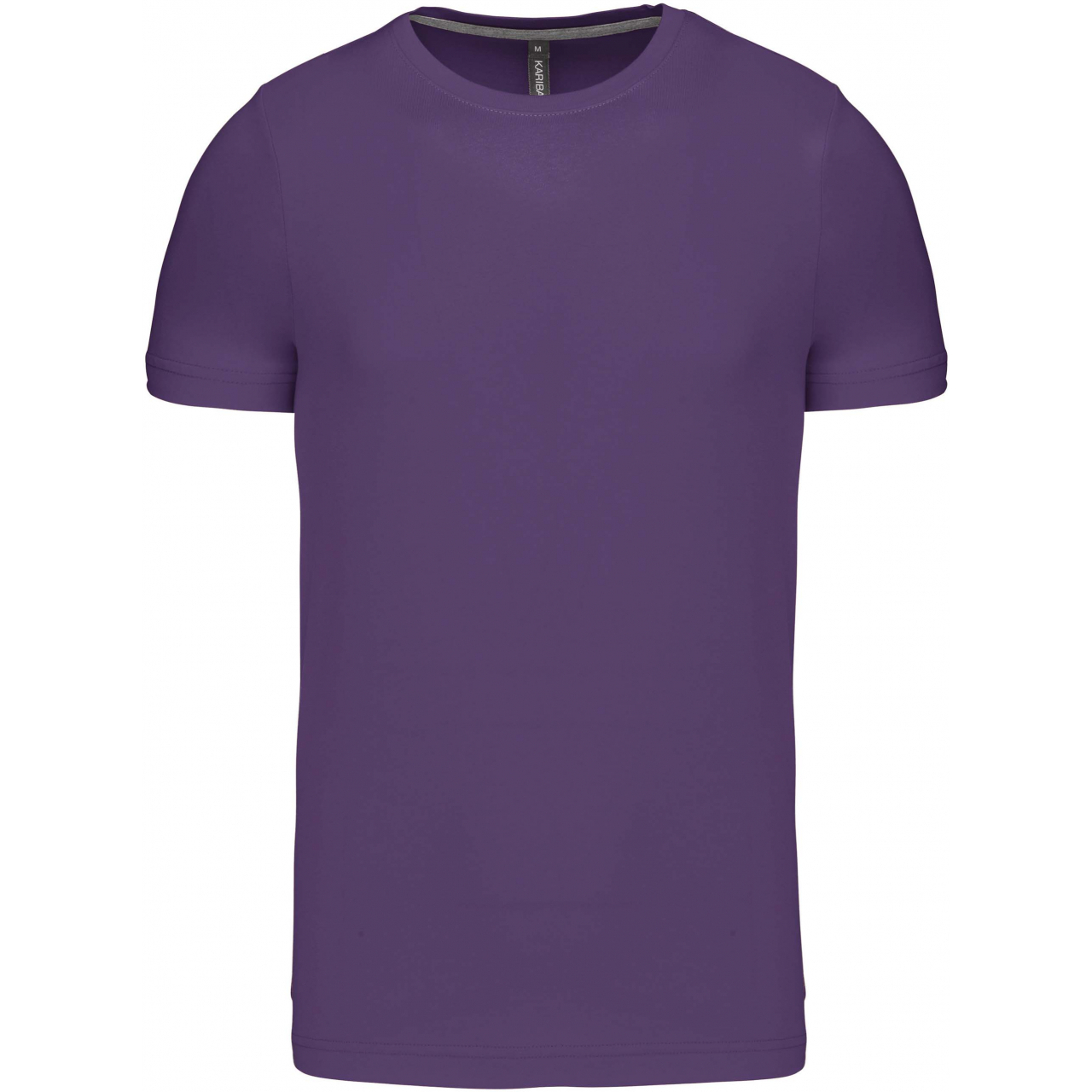 Pánské tričko Kariban krátký rukáv - fialové, L