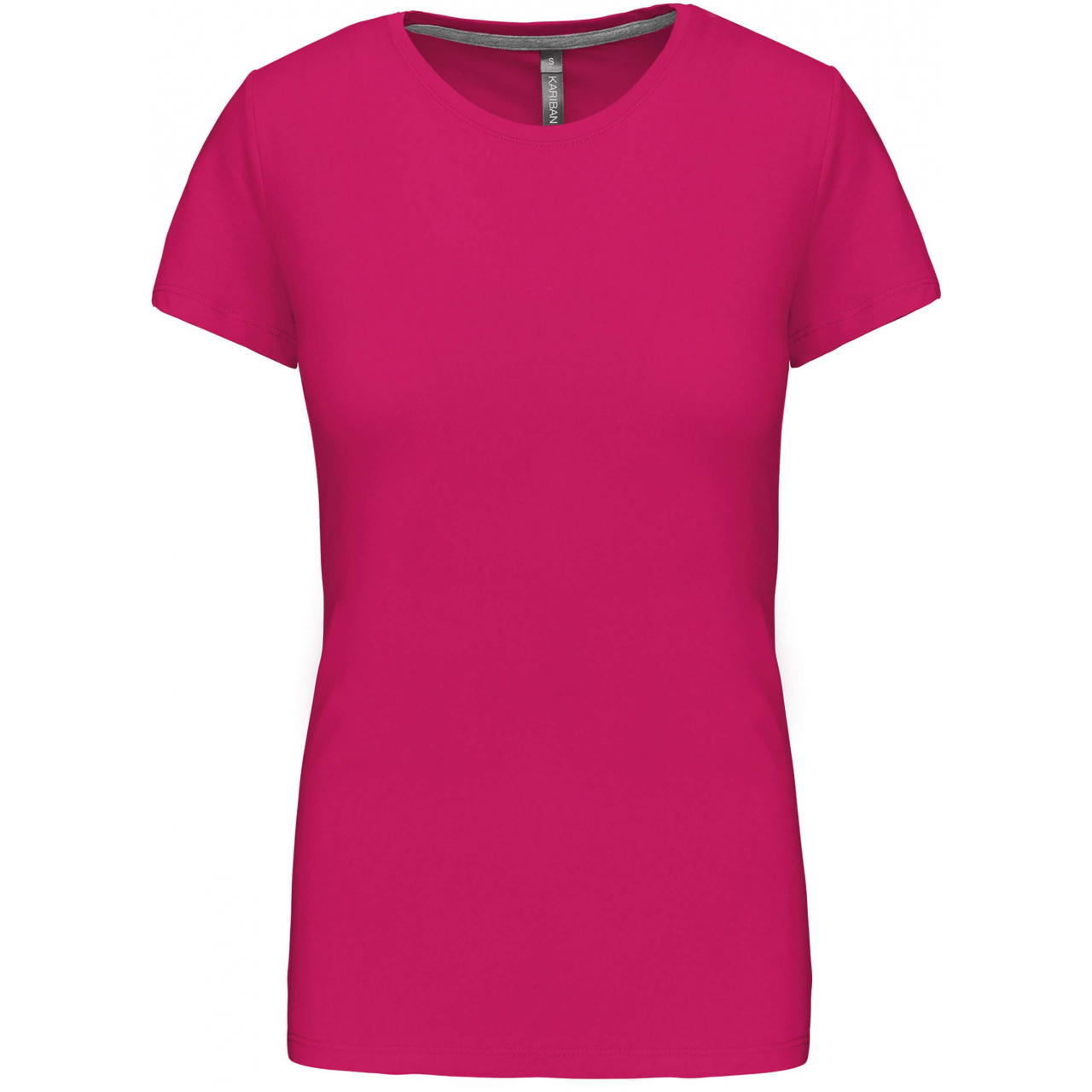 Dámské tričko Kariban s krátkým rukávem - růžové, 3XL