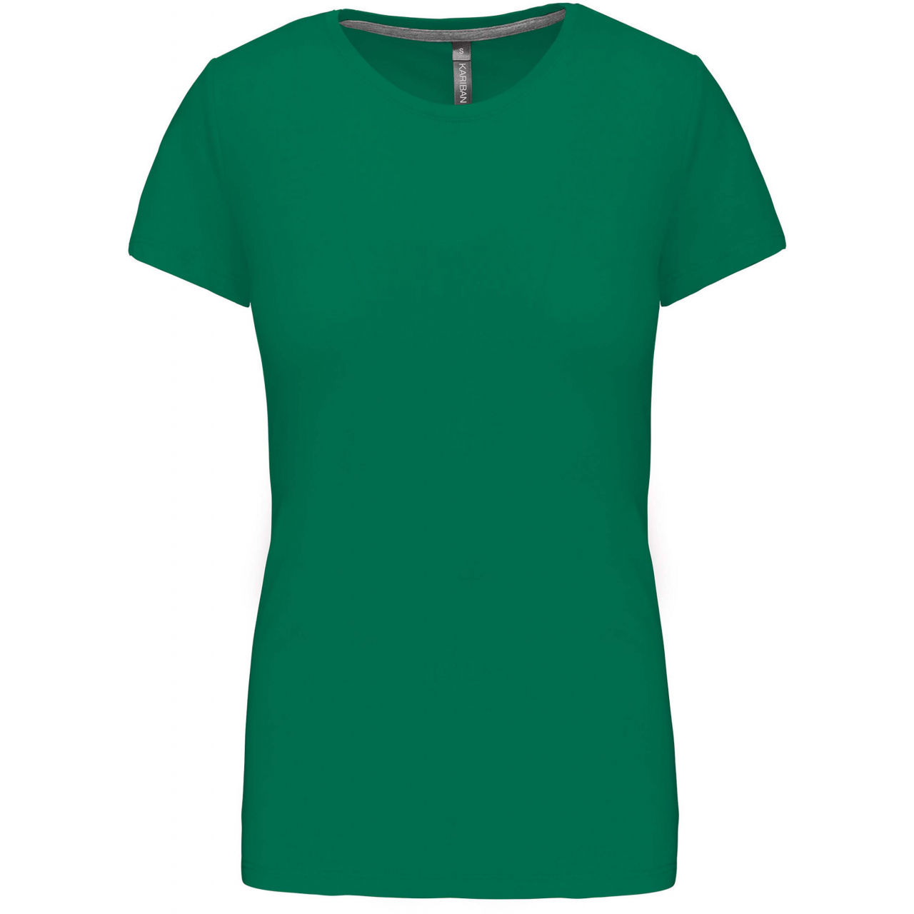Dámské tričko Kariban s krátkým rukávem - zelené, XL