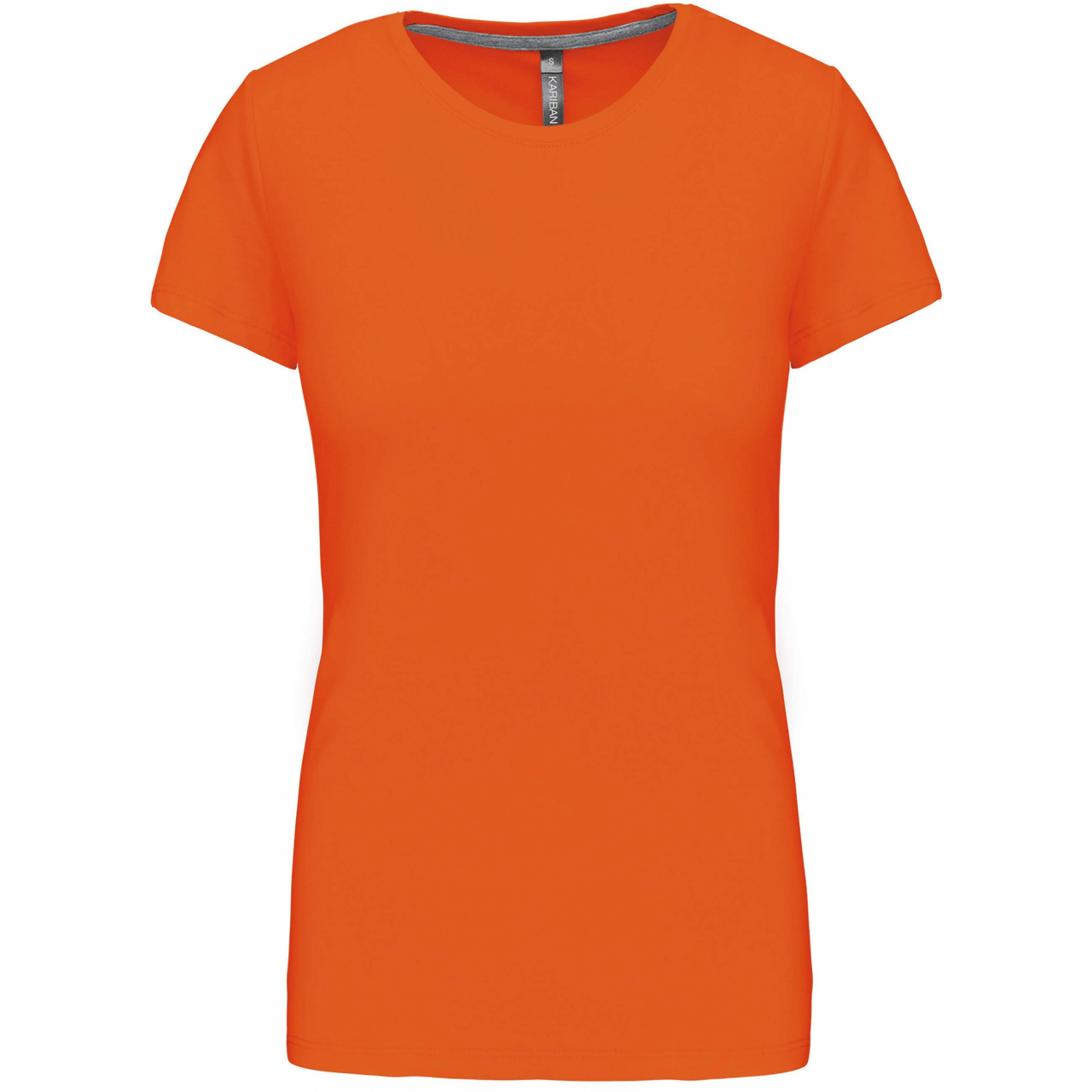 Dámské tričko Kariban s krátkým rukávem - oranžové, XXL