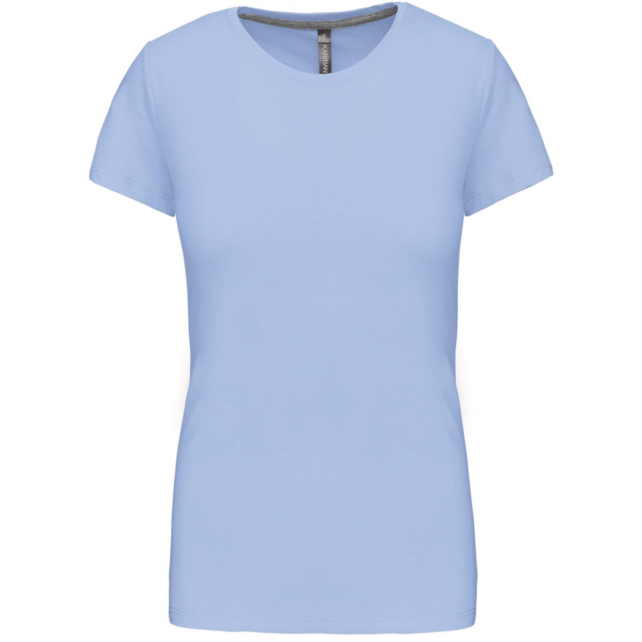 Dámské tričko Kariban s krátkým rukávem - světle modré, 3XL