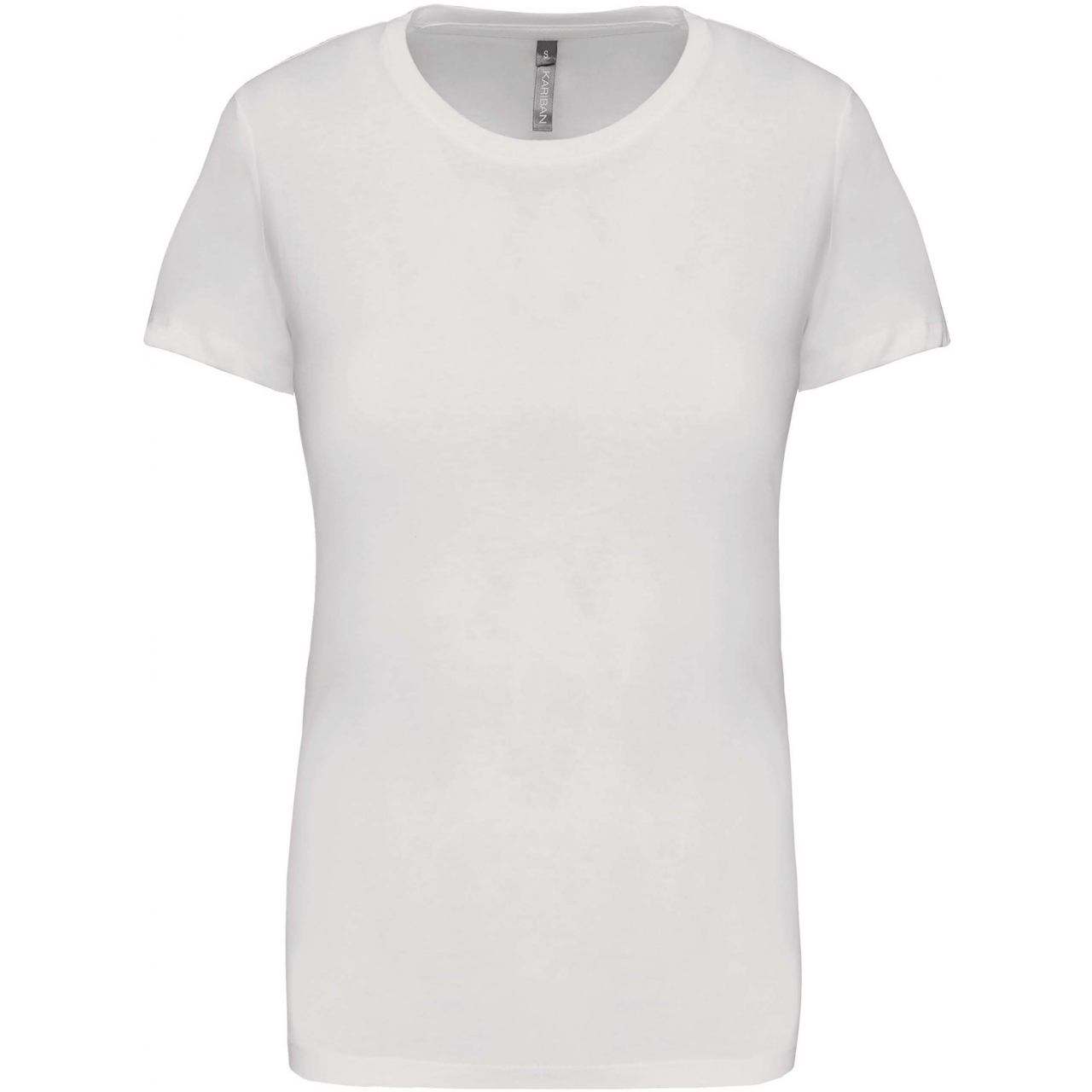 Dámské tričko Kariban s krátkým rukávem - bílé, S