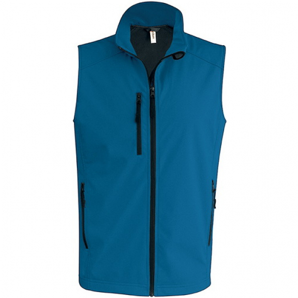 Pánská softshellová vesta Kariban - modrá, XL