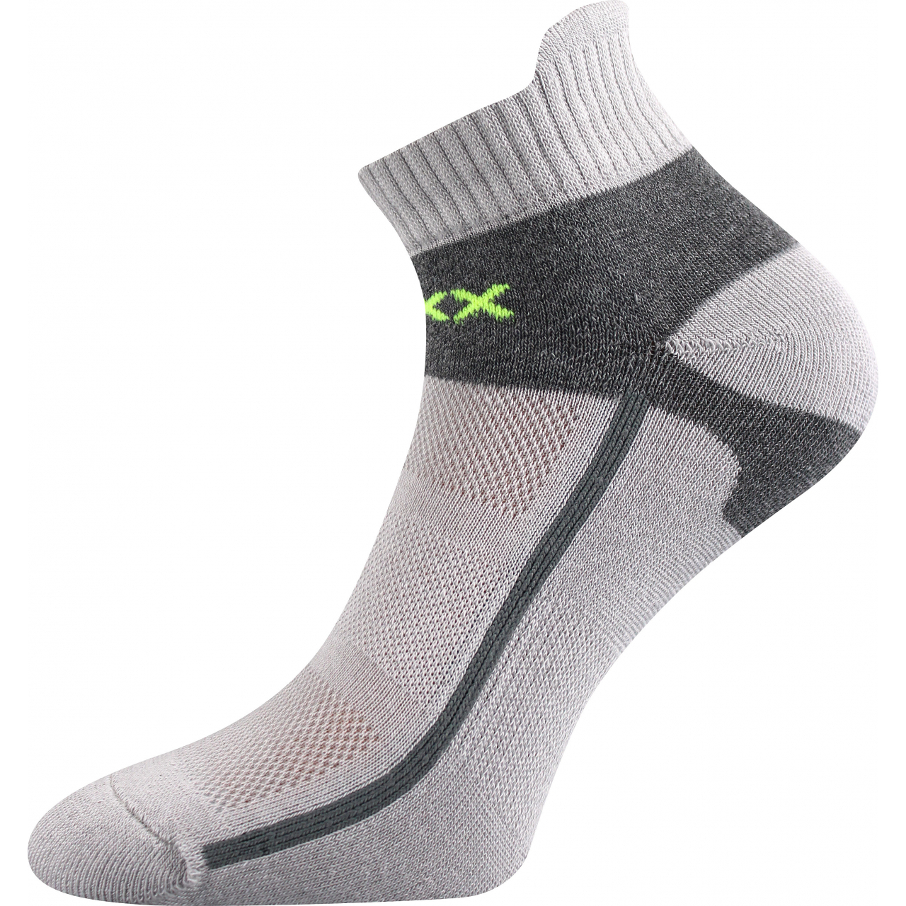 Ponožky sportovní Voxx Glowing - světle šedé-šedé, 43-46