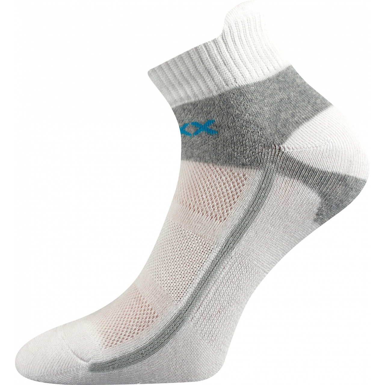 Ponožky sportovní Voxx Glowing - bílé-šedé, 43-46