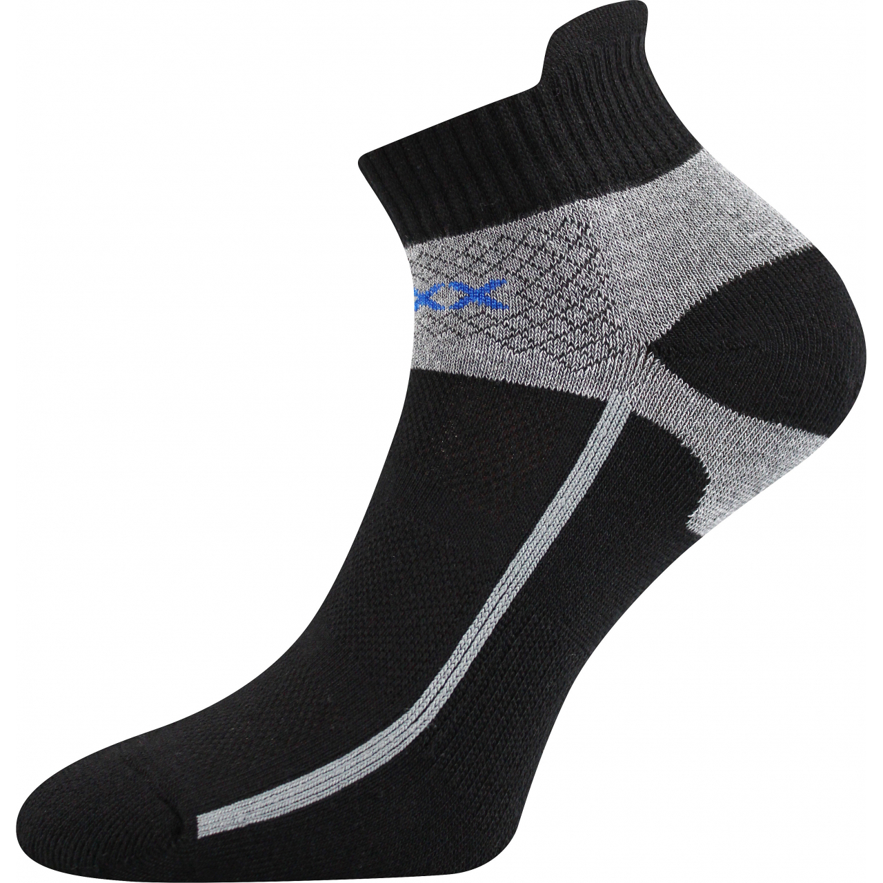 Ponožky sportovní Voxx Glowing - černé-šedé, 43-46