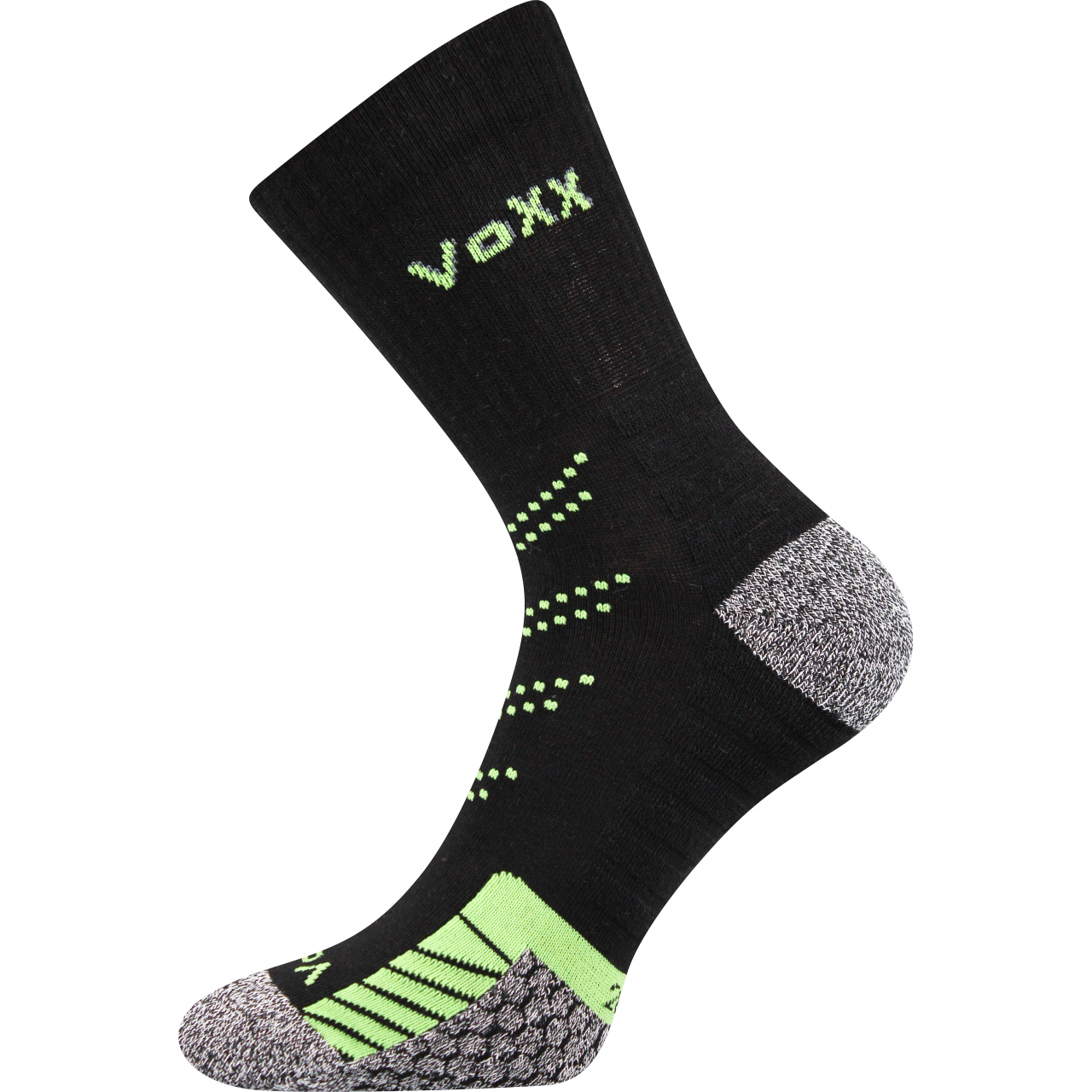 Ponožky sportovní Voxx Linea - černé-zelené, 43-46