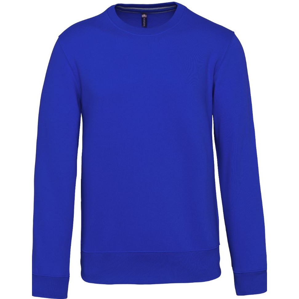 Mikina unisex Kariban Crew neck sweatshirt - modrá, 3XL