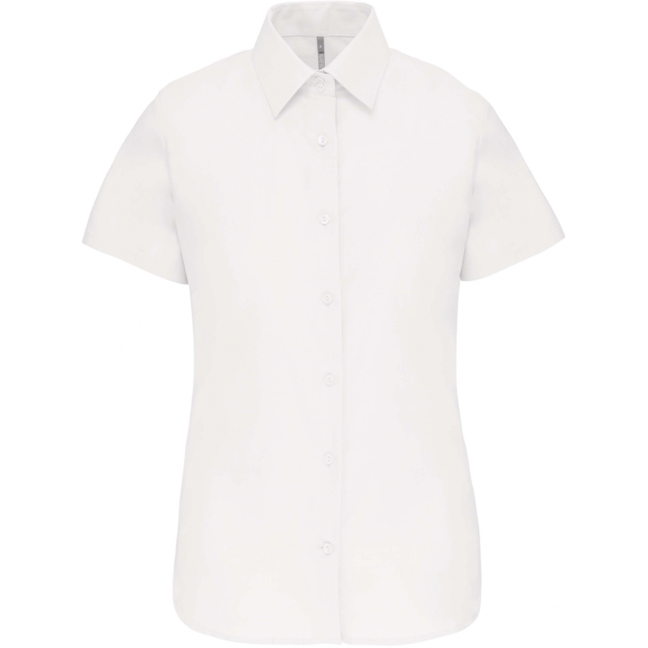 Košile dámská s krátkým rukávem Kariban Oxford - bílá, 3XL