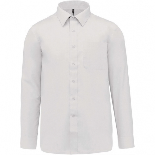 Pánská košile Kariban dlouhý rukáv JOFREY - bílá, 3XL