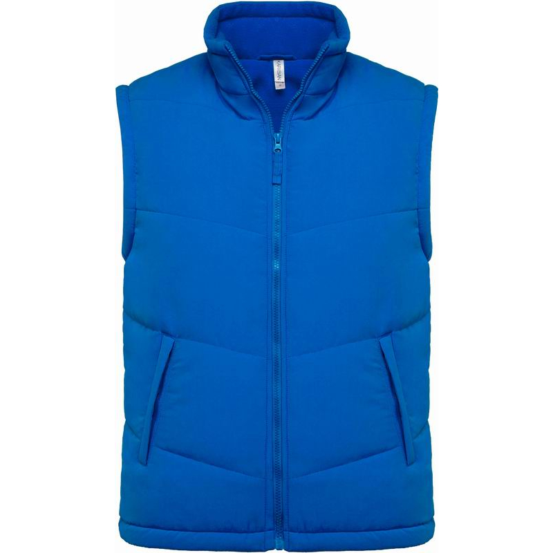 Pánská vesta Kariban Fleece Lined Bodywarmer - modrá, XXL