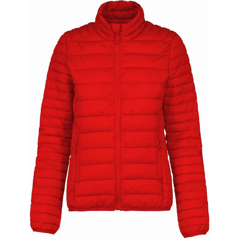 Dámská zimní bunda Kariban bez kapuce - červená, XL