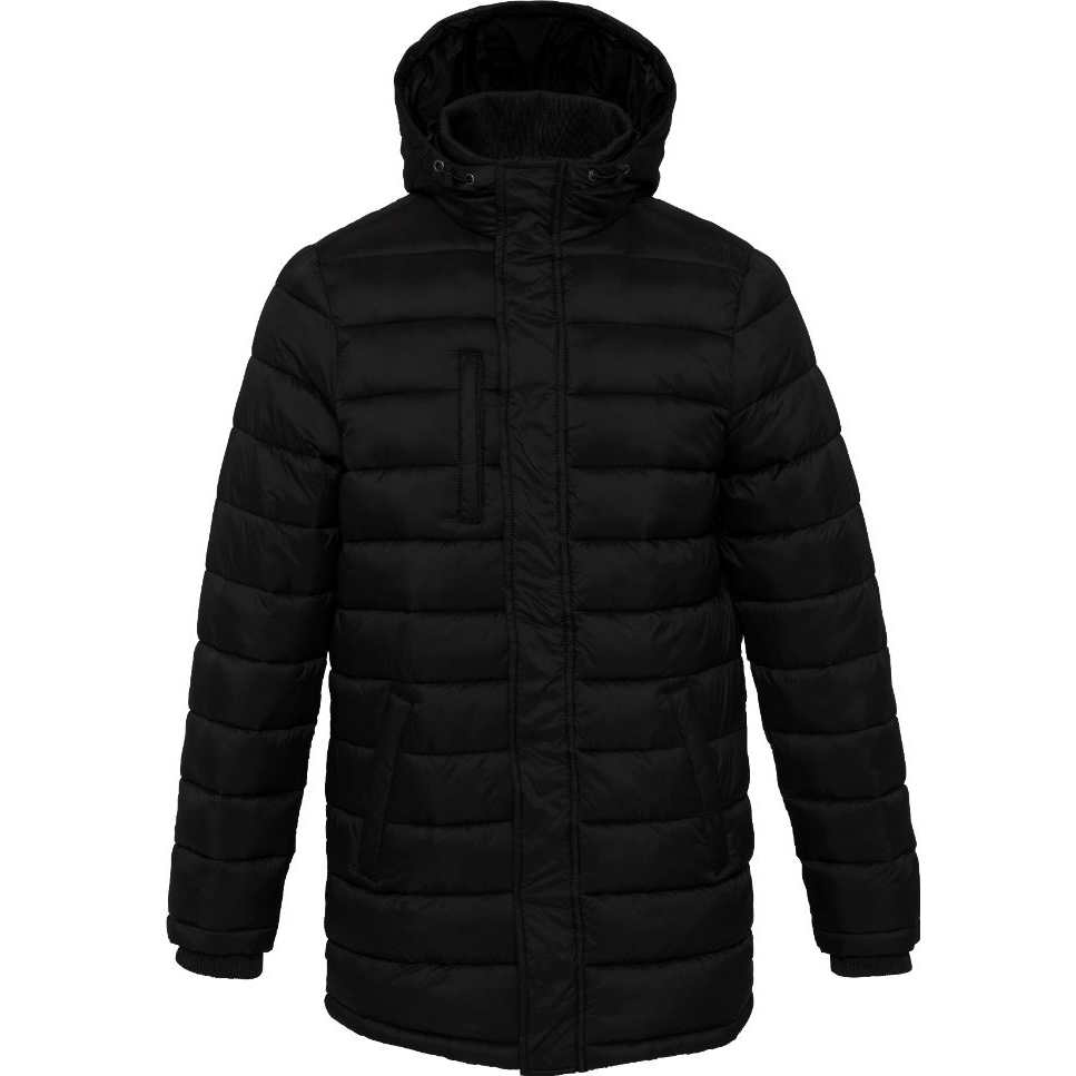 Pánská zimní bunda Kariban dlouhá - černá, 3XL