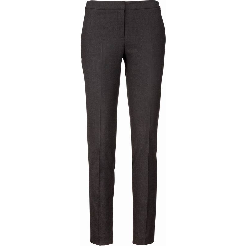 Dámské společenské kalhoty Kariban - tmavě šedé, XL