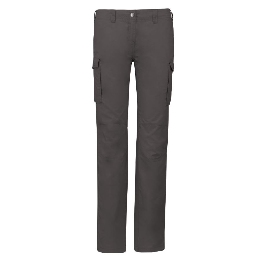 Dámské letní kalhoty Kariban kapsáčové - tmavě šedé, 40