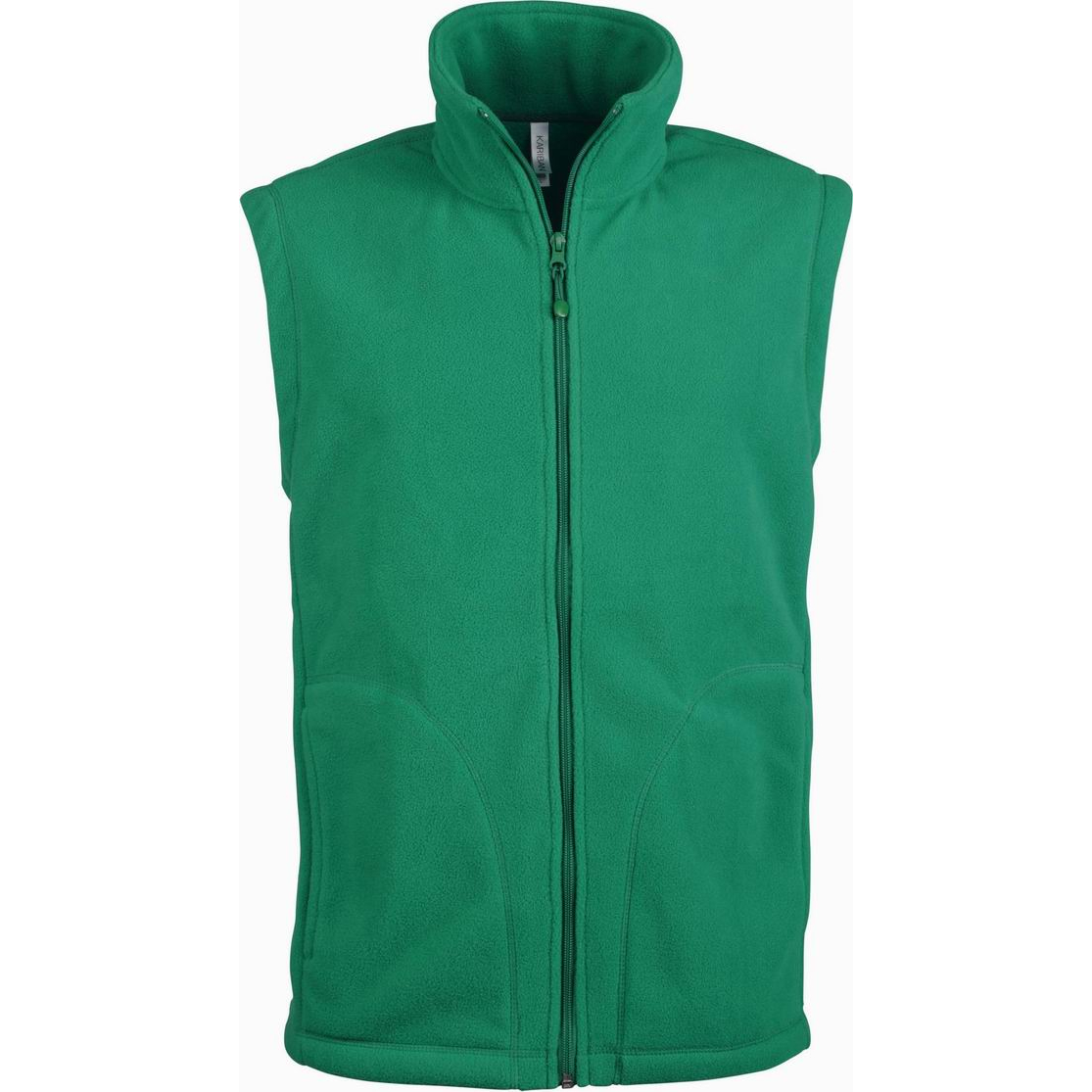 Pánská fleecová vesta Kariban LUCA - zelená, 3XL