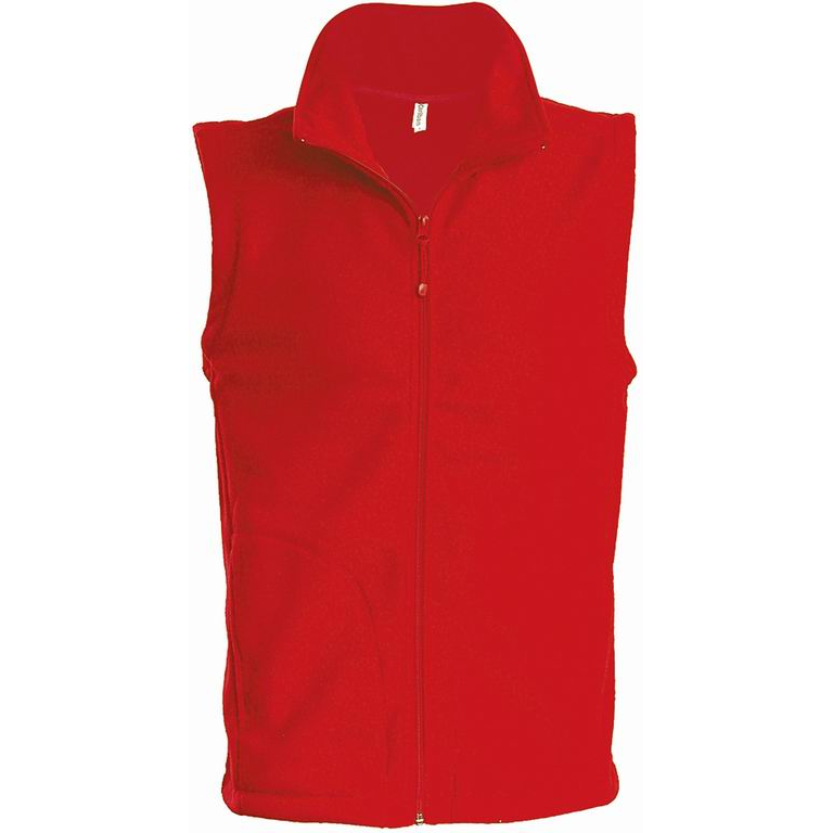 Pánská fleecová vesta Kariban LUCA - červená, L