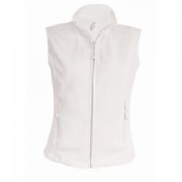 Pánská fleecová vesta Kariban LUCA - bílá, XL