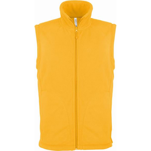 Pánská fleecová vesta Kariban LUCA - žlutá, XL