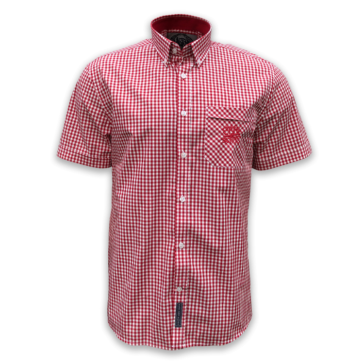 Košile pánská Erik and Sons Agero - červená-bílá, 4XL