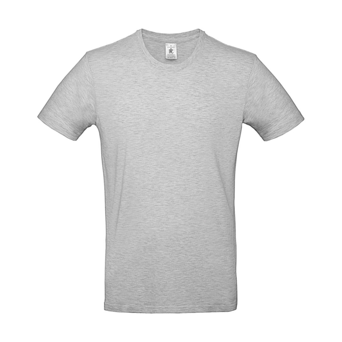 Triko pánské B&C E190 T-Shirt - světle šedé, XXL