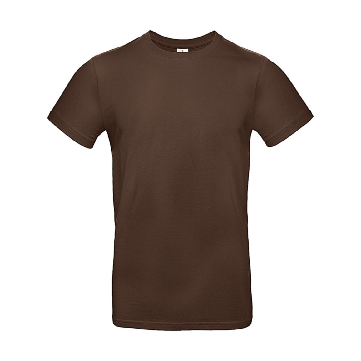 Triko pánské B&C E190 T-Shirt - tmavě hnědé, L