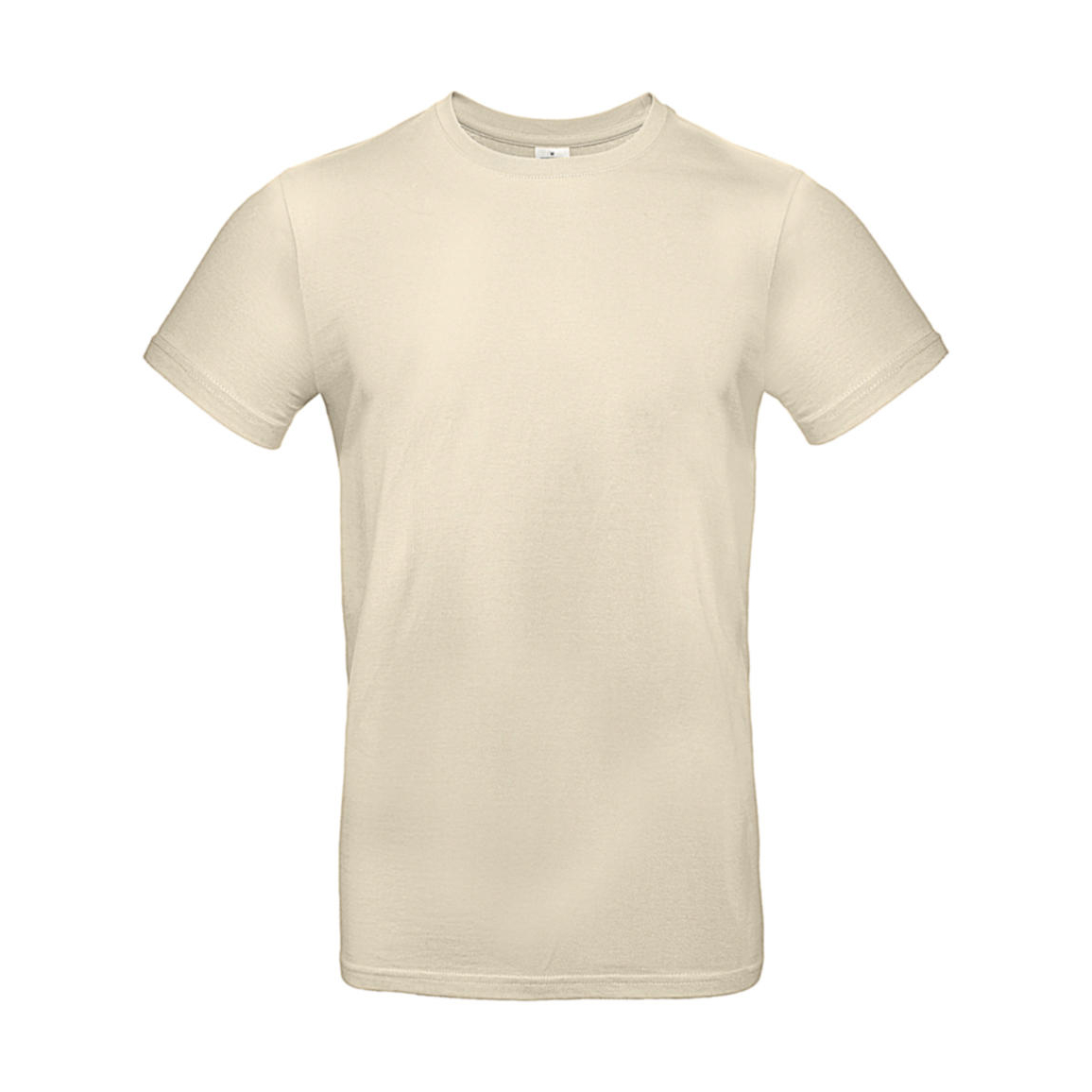 Triko pánské B&C E190 T-Shirt - krémové, 3XL