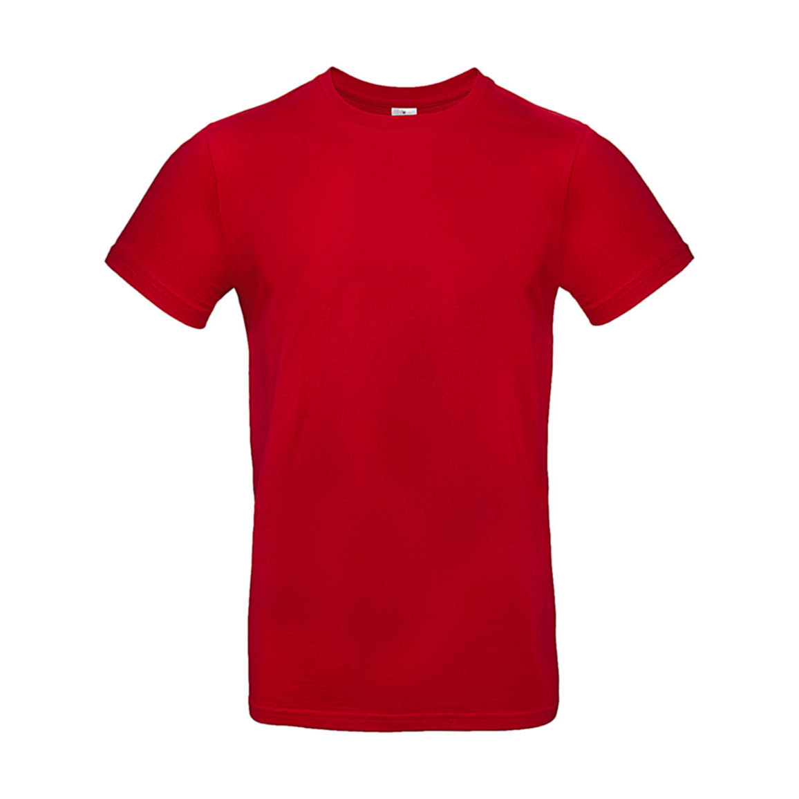 Triko pánské B&C E190 T-Shirt - červené, 4XL