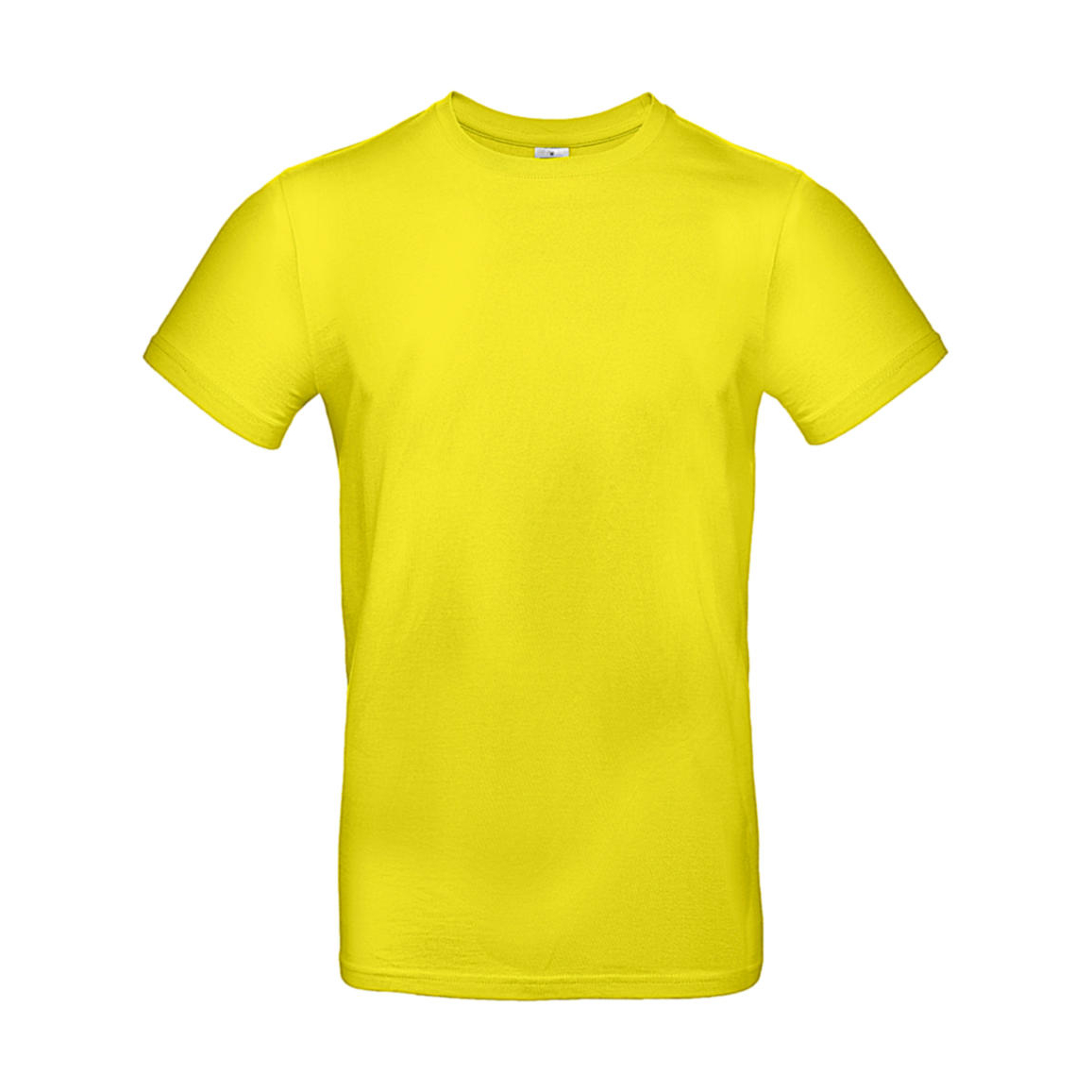 Triko pánské B&C E190 T-Shirt - žluté svítící, L