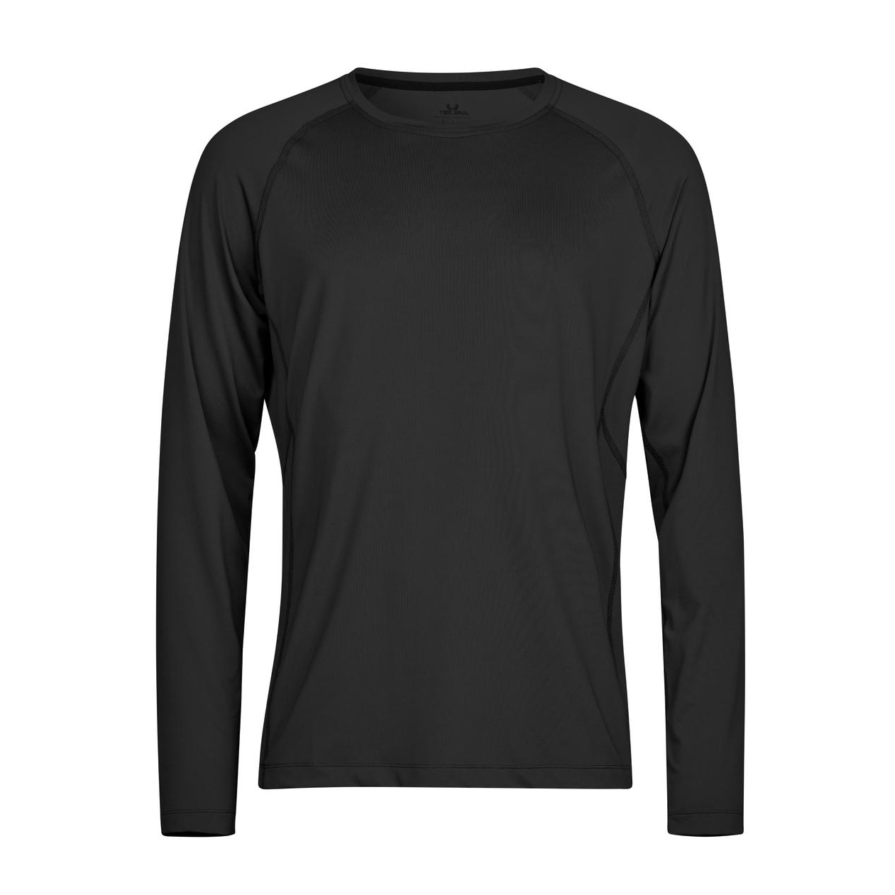 Triko pánské Stedman Tee Jays CoolDry tričko s dlouhými rukávy - černé, XL