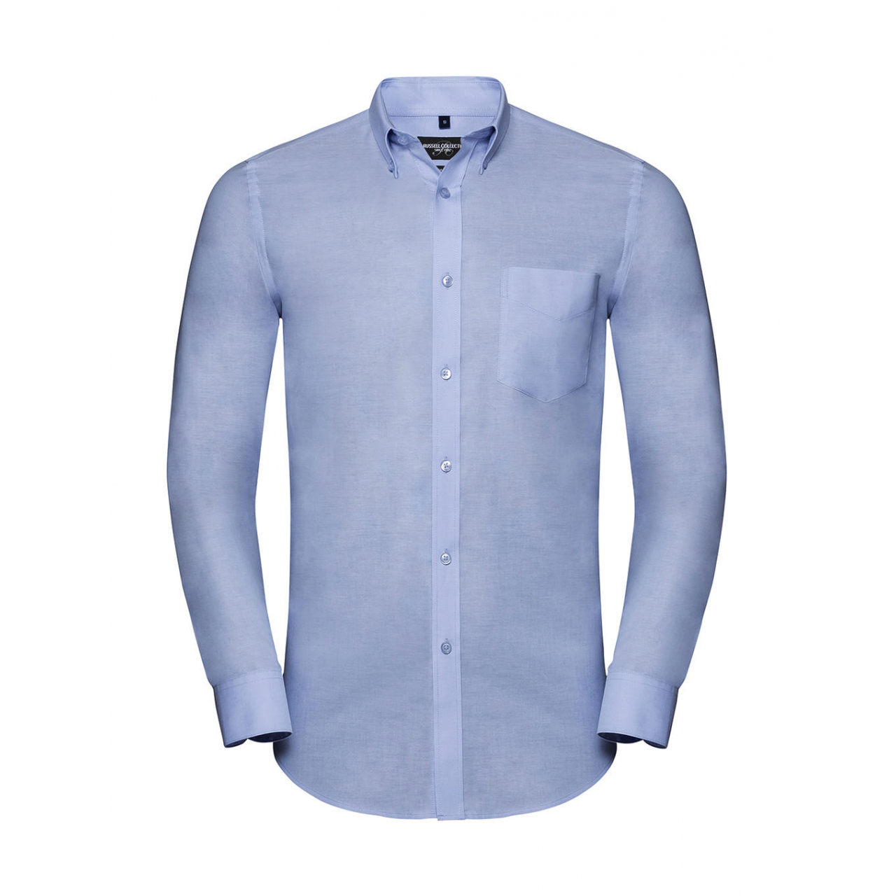 Košile pánská Russell s dl.ruk.Tailored Button-Down Oxford - modrá, S