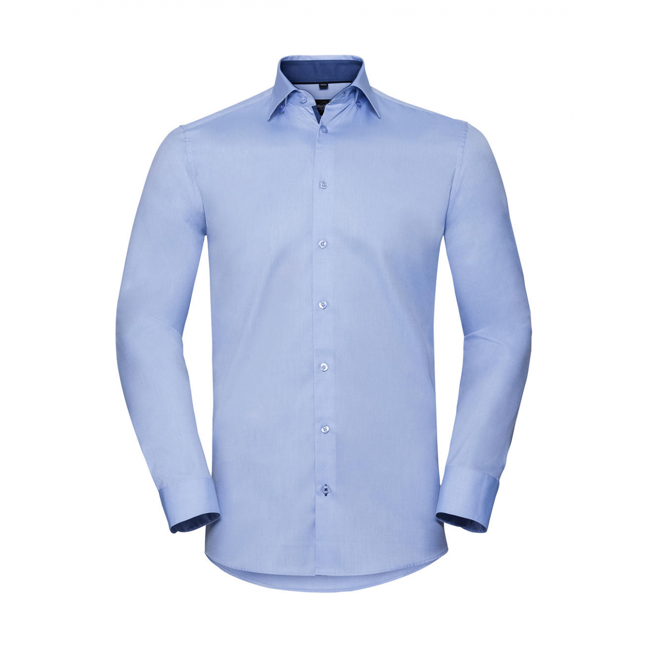 Košile pánská dlouhý rukáv Rusell Tailored Contrast - modrá, L