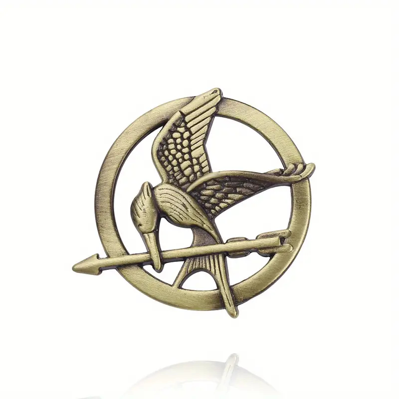 Brož Hunger Games Reprodrozd 3,8 x 4,2 cm - bronzová