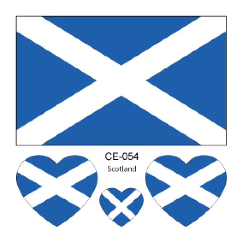 Sada 4 tetování vlajka Skotsko 6x6 cm 1 ks