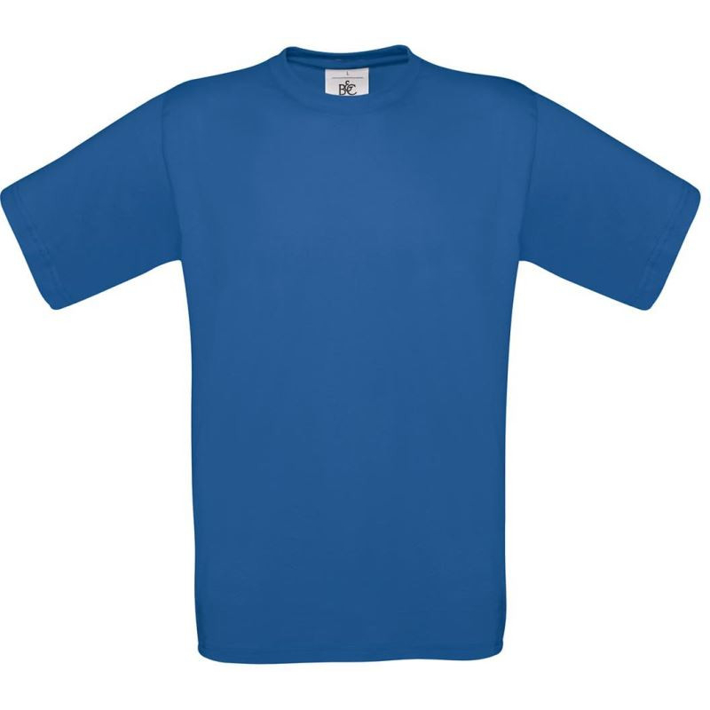 Tričko unisex B&C Exact 190 - modré, S
