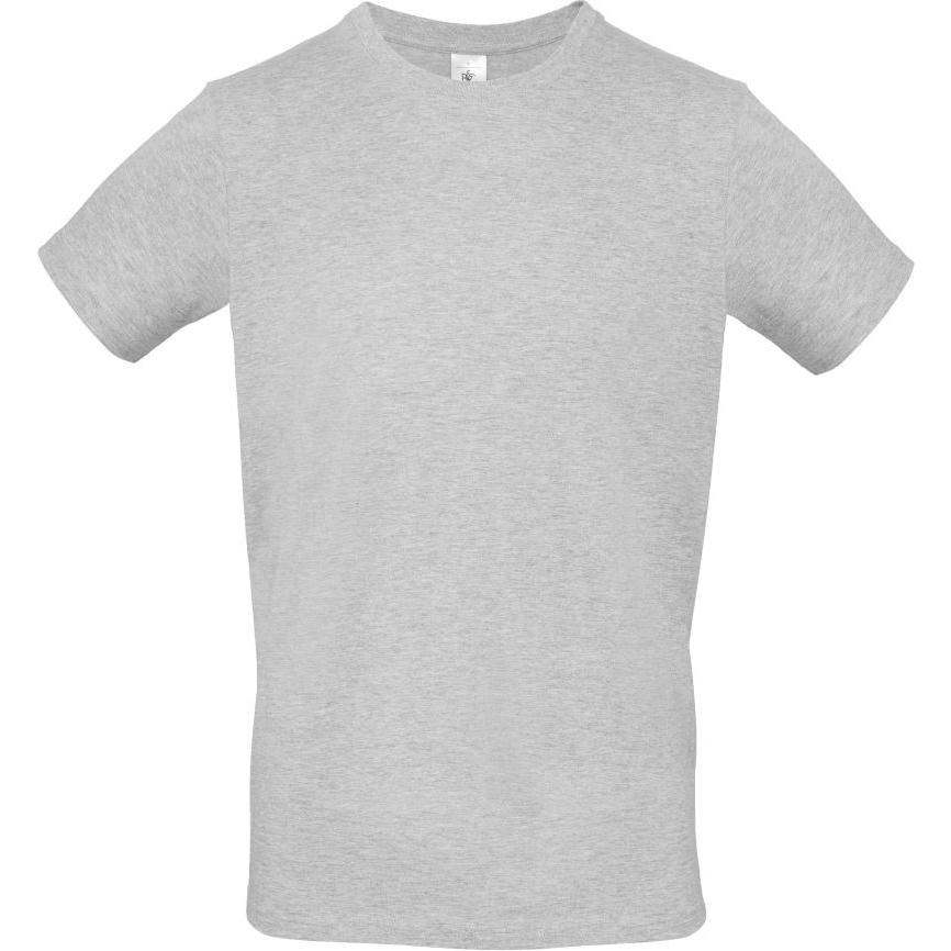 Pánské tričko B&C E150 - světle šedé, S