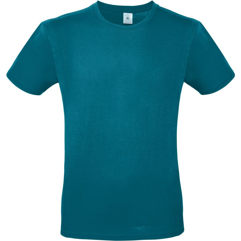 Pánské tričko B&C E150 - tmavě azurové, L