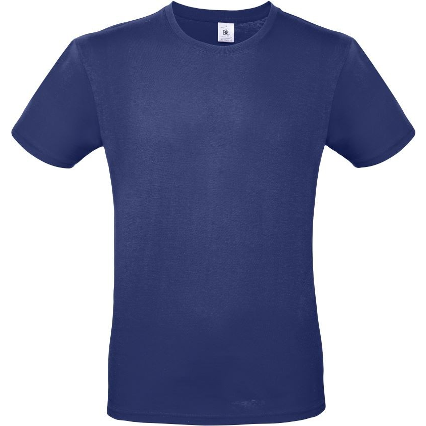 Pánské tričko B&C E150 - tmavě modré, M