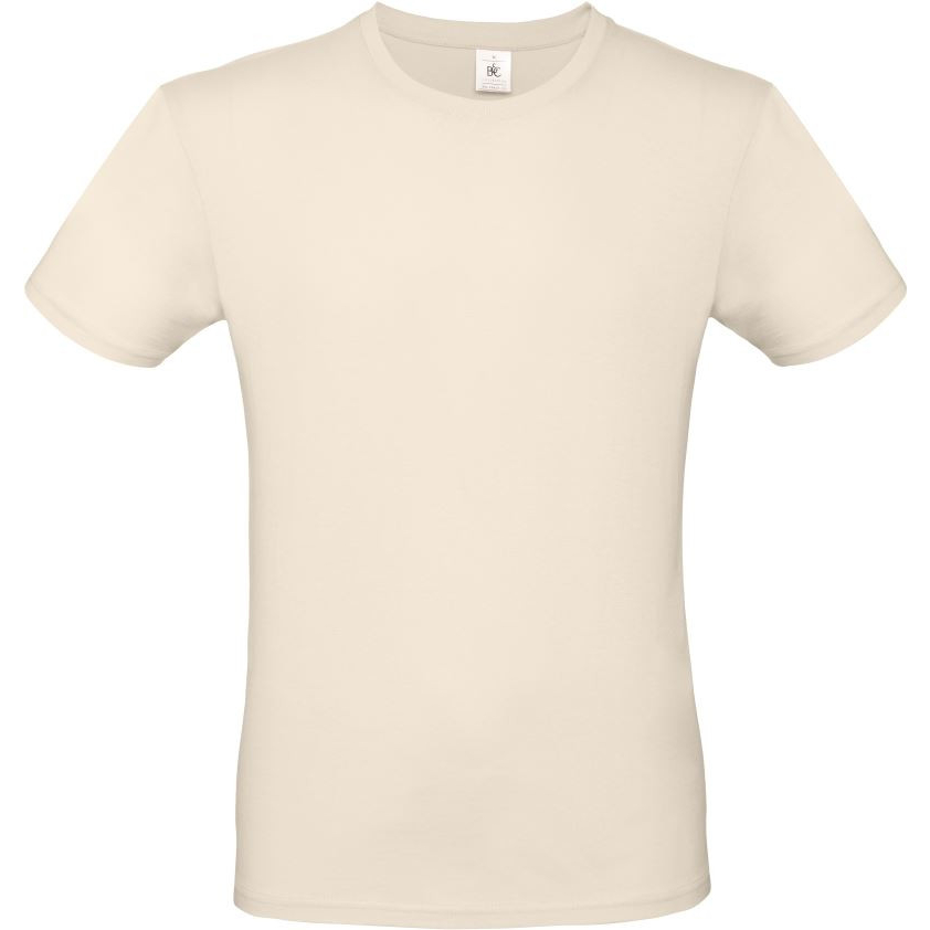Pánské tričko B&C E150 - béžová, 3XL