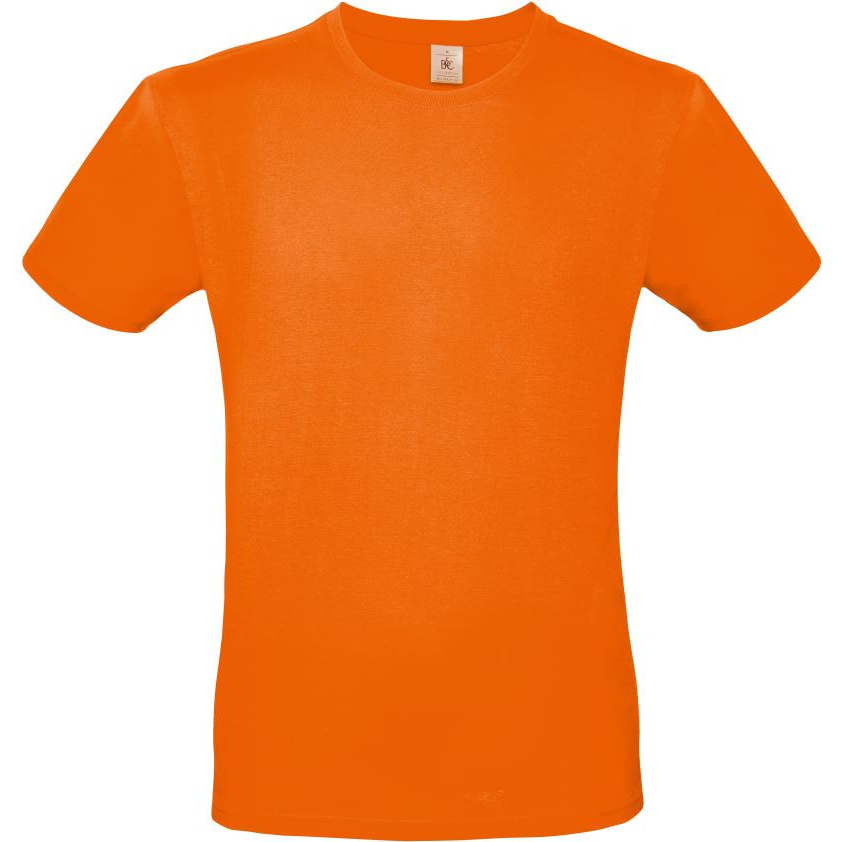 Pánské tričko B&C E150 - oranžové, 3XL