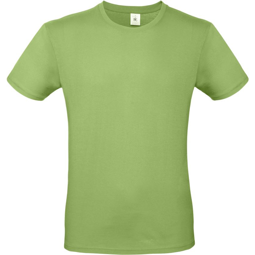Pánské tričko B&C E150 - světle zelené, 3XL
