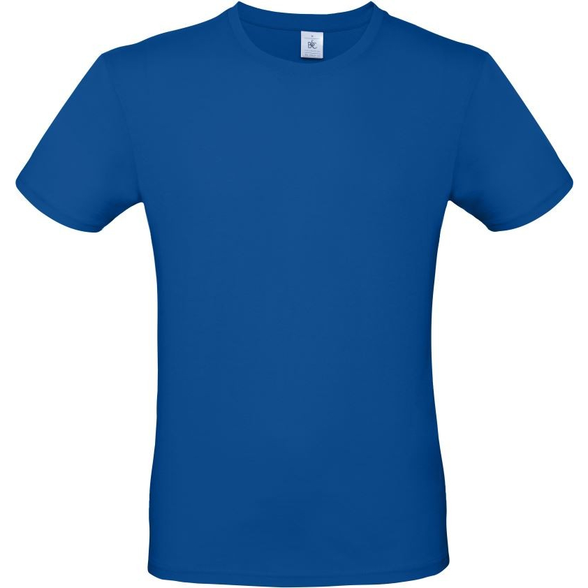 Pánské tričko B&C E150 - modré, XXL