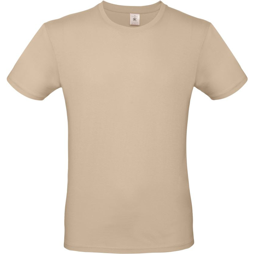 Pánské tričko B&C E150 - pískové, XL