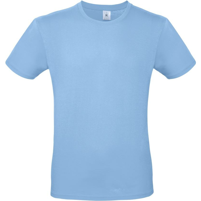 Pánské tričko B&C E150 - světle modré, M