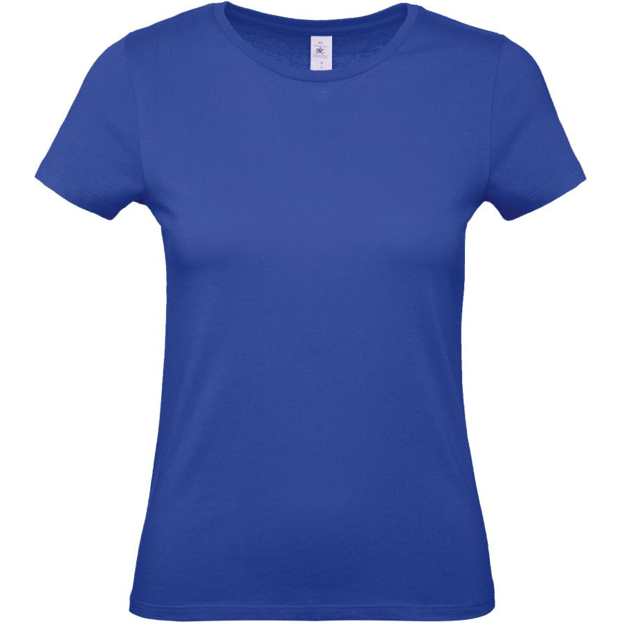 Dámské tričko B&C E150 - středně modré, S