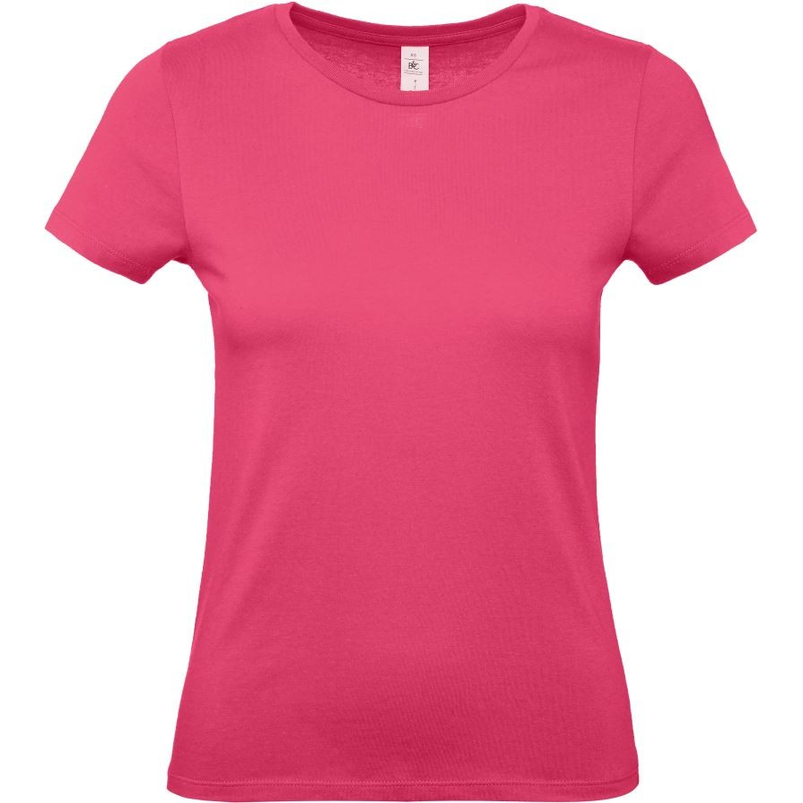 Dámské tričko B&C E150 - růžové, XS
