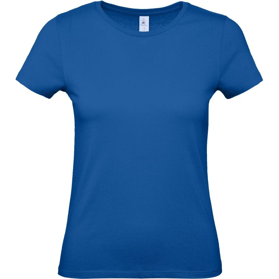 Dámské tričko B&C E150 - modré, XXL