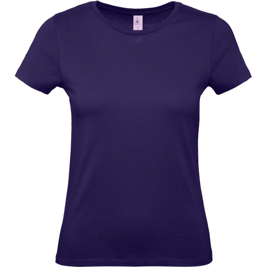 Dámské tričko B&C E150 - tmavě fialové, S