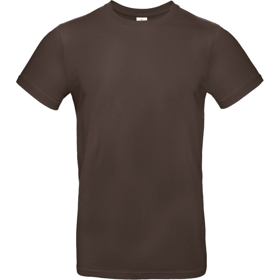 Pánské tričko B&C E190 - tmavě hnědé, 3XL
